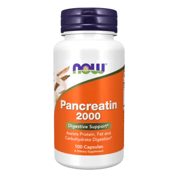 NOW Pancreatin 2000 100 капсули