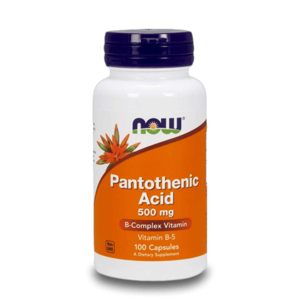 NOW Pantothenic Acid 500 мг 100 капсули
