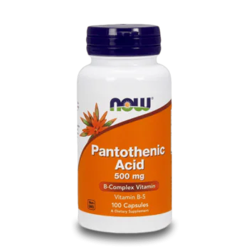 NOW Pantothenic Acid 500 мг 100 капсули
