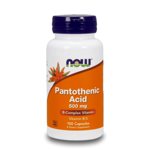 NOW Pantothenic Acid 500 мг 100 капсули
