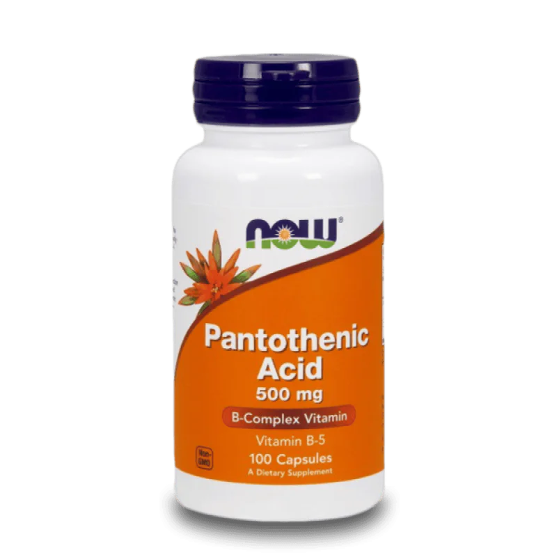 NOW Pantothenic Acid 500 мг 100 капсули