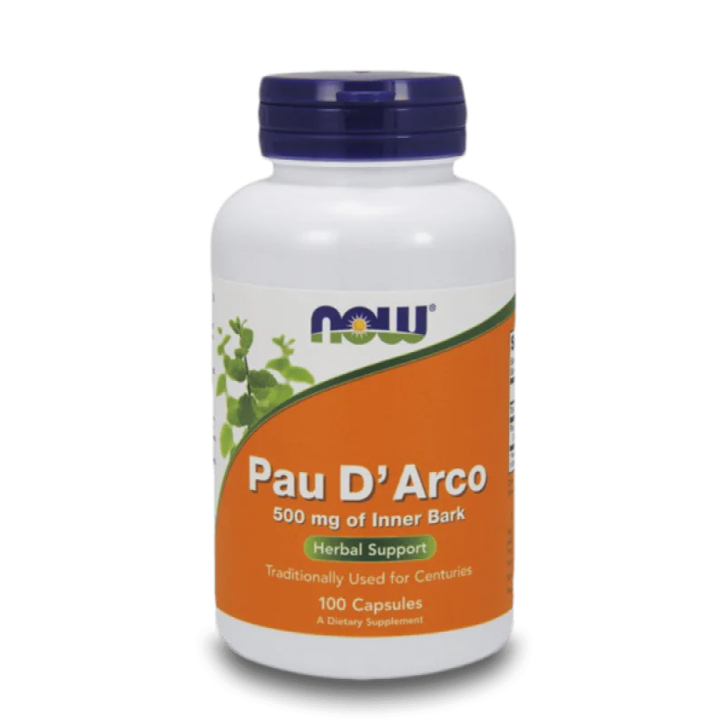 NOW Pau D Arco 500 мг 100 капсули
