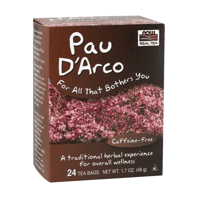 NOW Pau D' Arco Tea Bags 24 пакетчета