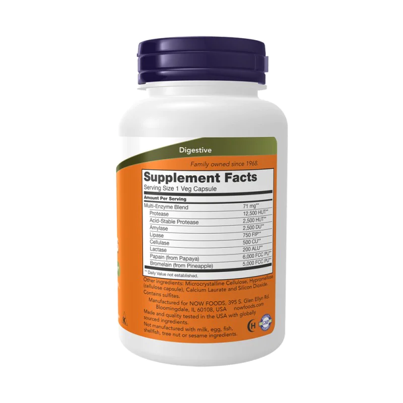 NOW Plant Enzymes 120 растителни капсули