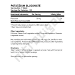 NOW Potassium Gluconate 99 мг 100 таблетки