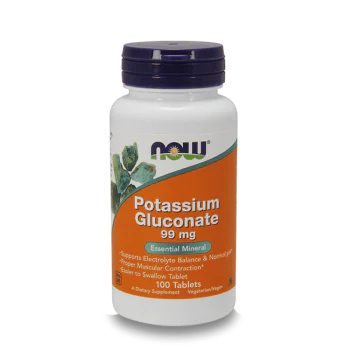 NOW Potassium Gluconate 99 мг 100 таблетки
