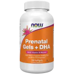 NOW Prenatal Gels + DHA 180 меки капсули