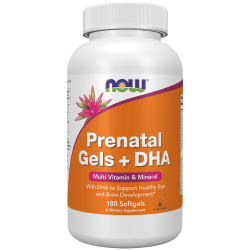 NOW Prenatal Gels + DHA 180 меки капсули
