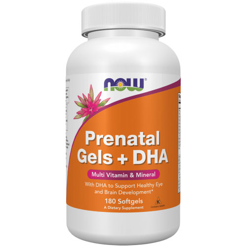 NOW Prenatal Gels + DHA 180 меки капсули
