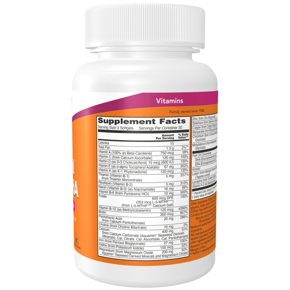 NOW Prenatal Gels + DHA 180 меки капсули