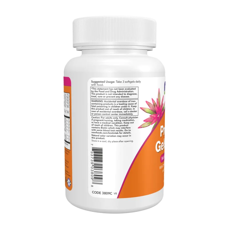NOW Prenatal Gels + DHA 90 меки капсули