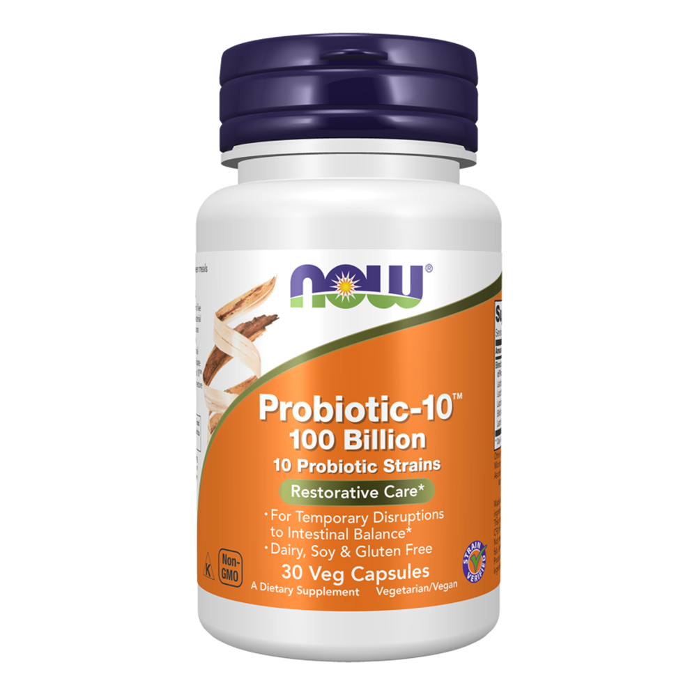 NOW Probiotic-10™ 100 Billion 30 растителни капсули 