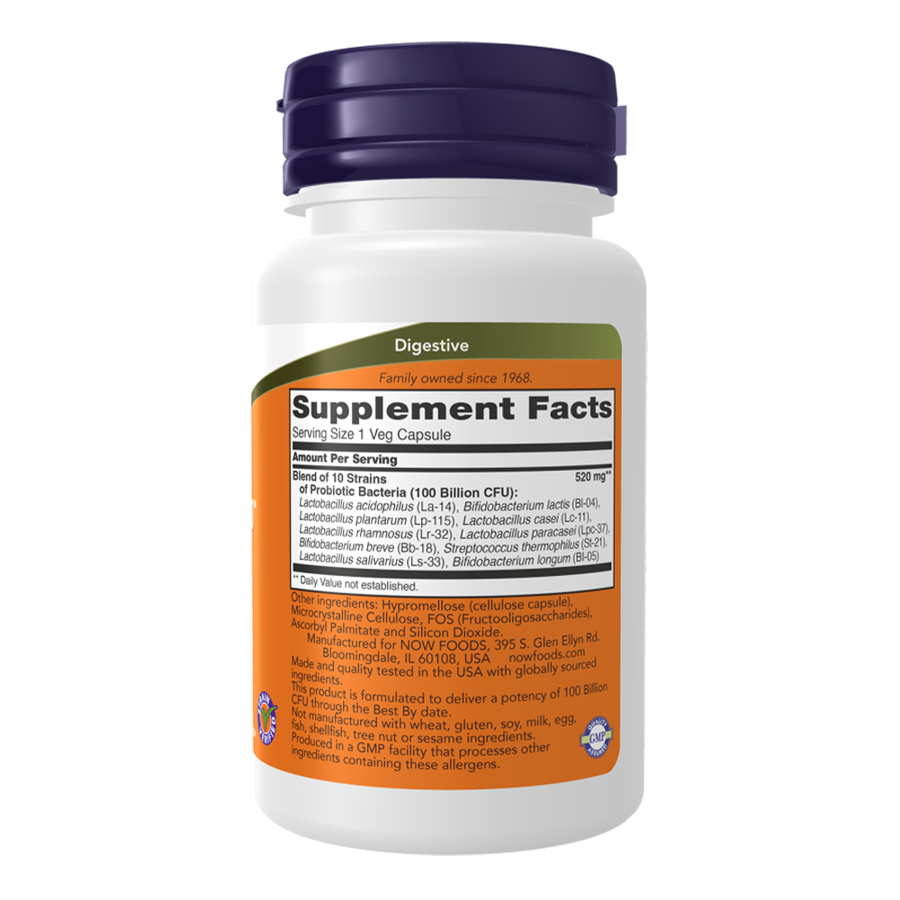 NOW Probiotic-10™ 100 Billion 30 растителни капсули 