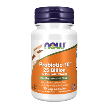 NOW Probiotic-10™ 25 Billion 50 растителни капсули