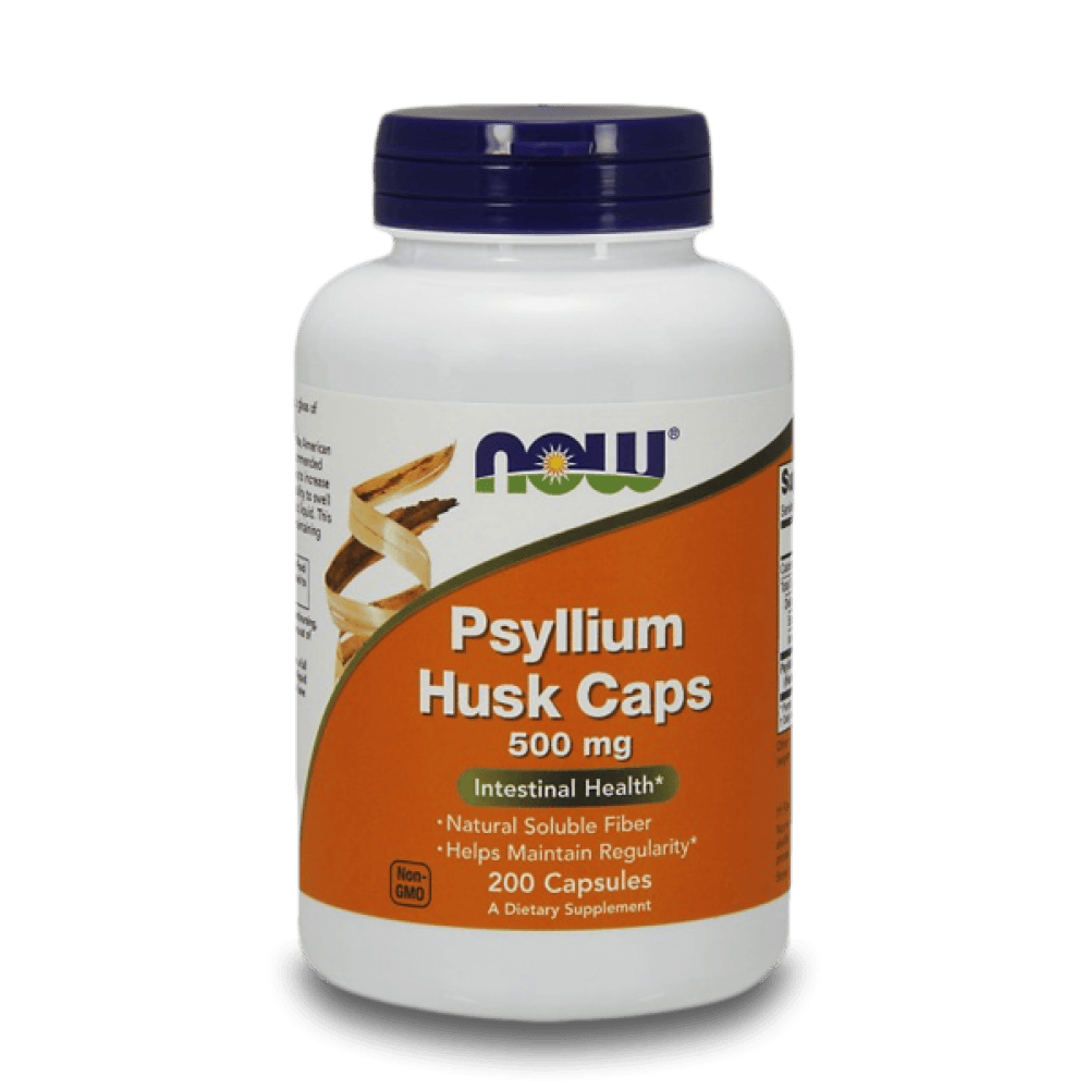 NOW Psyllium Husk 500 мг 200 капсули