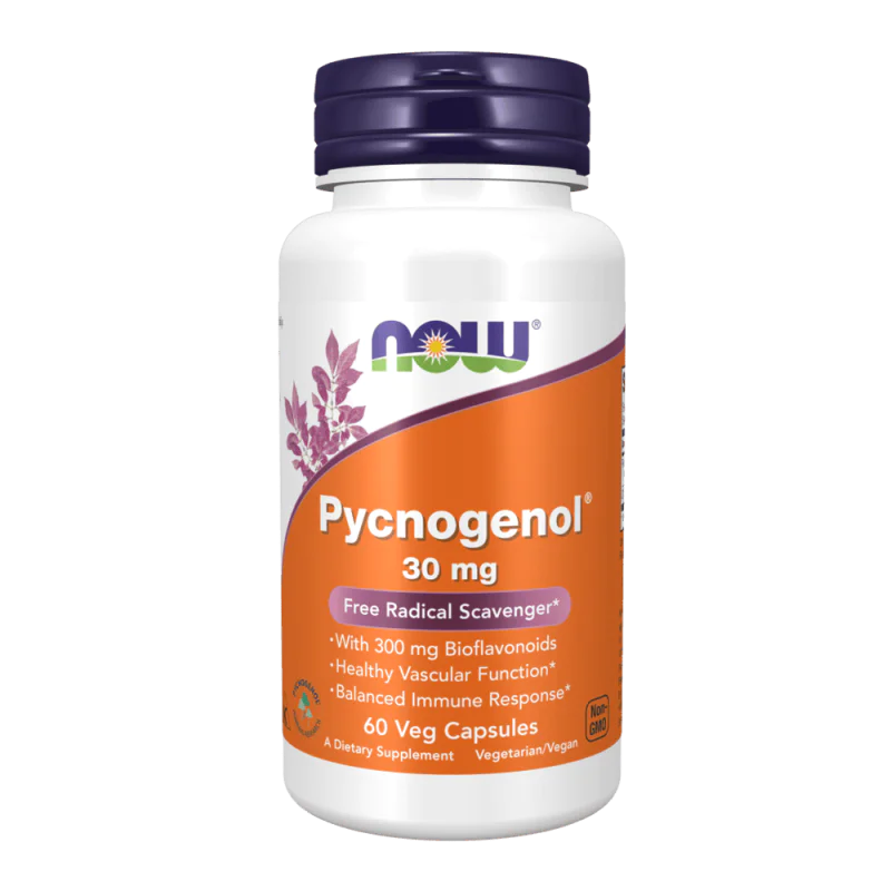 NOW Pycnogenol 30 мг 60 растителни капсули