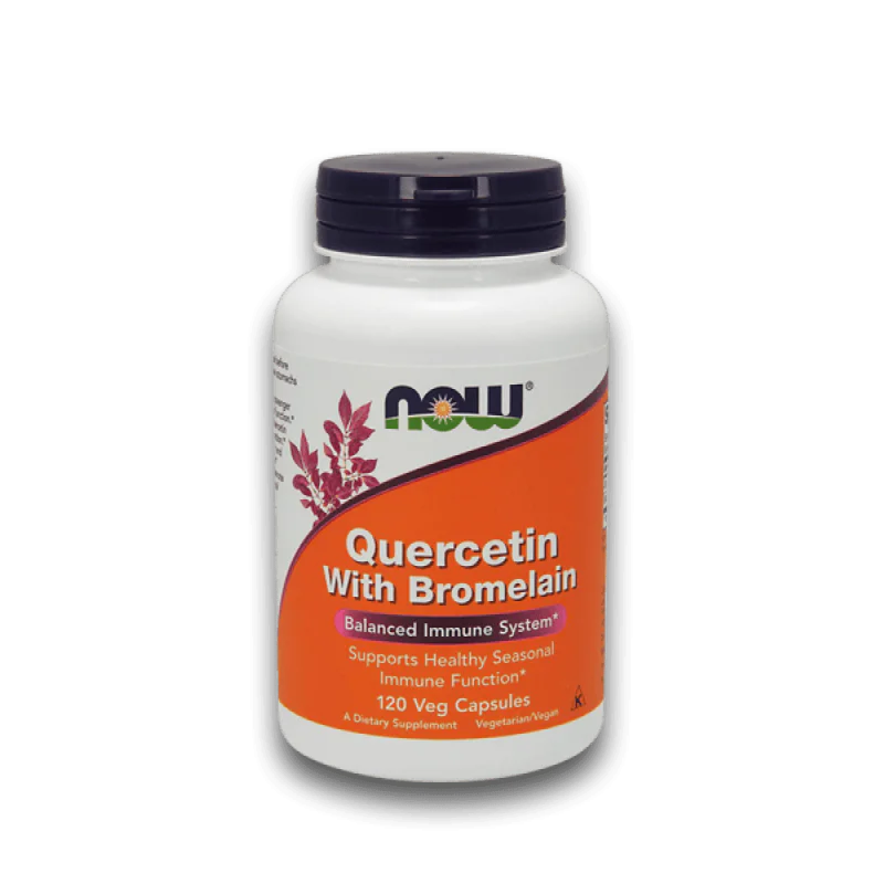 NOW Quercetin with Bromelain 120 растителни капсули