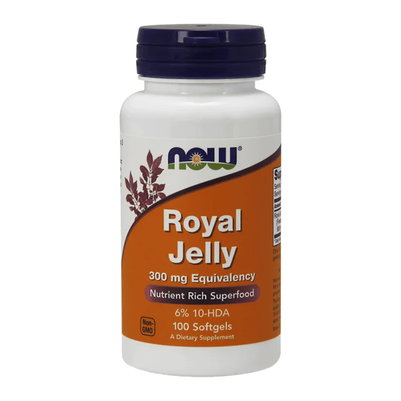 NOW Royal Jelly 300 мг 100 софтгел капсули