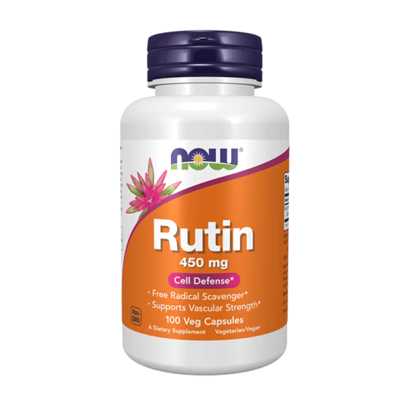Now Rutin 450мг 100 веган капсули 