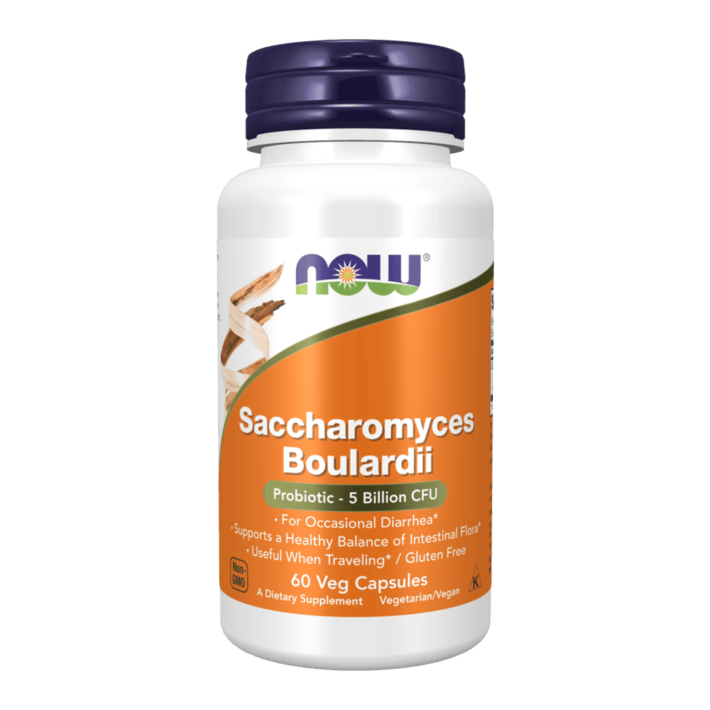 NOW Saccharomyces Boulardii 60 растителни капсули