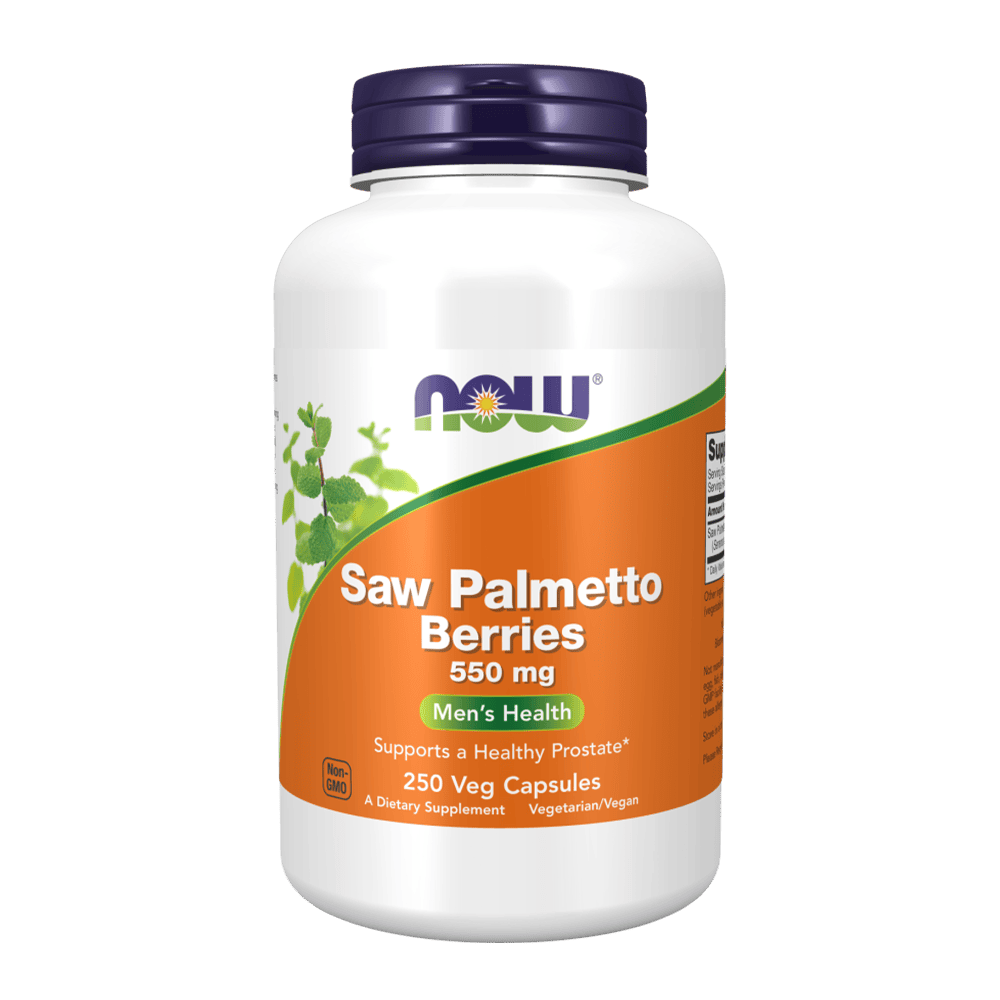 NOW Saw Palmetto Berries 550 мг 250 растителни капсули