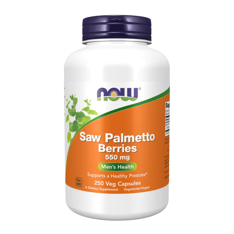 NOW Saw Palmetto Berries 550 мг 250 растителни капсули