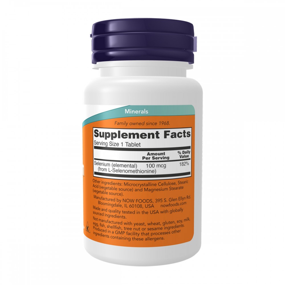 NOW Selenium 100 мкг 100 таблетки