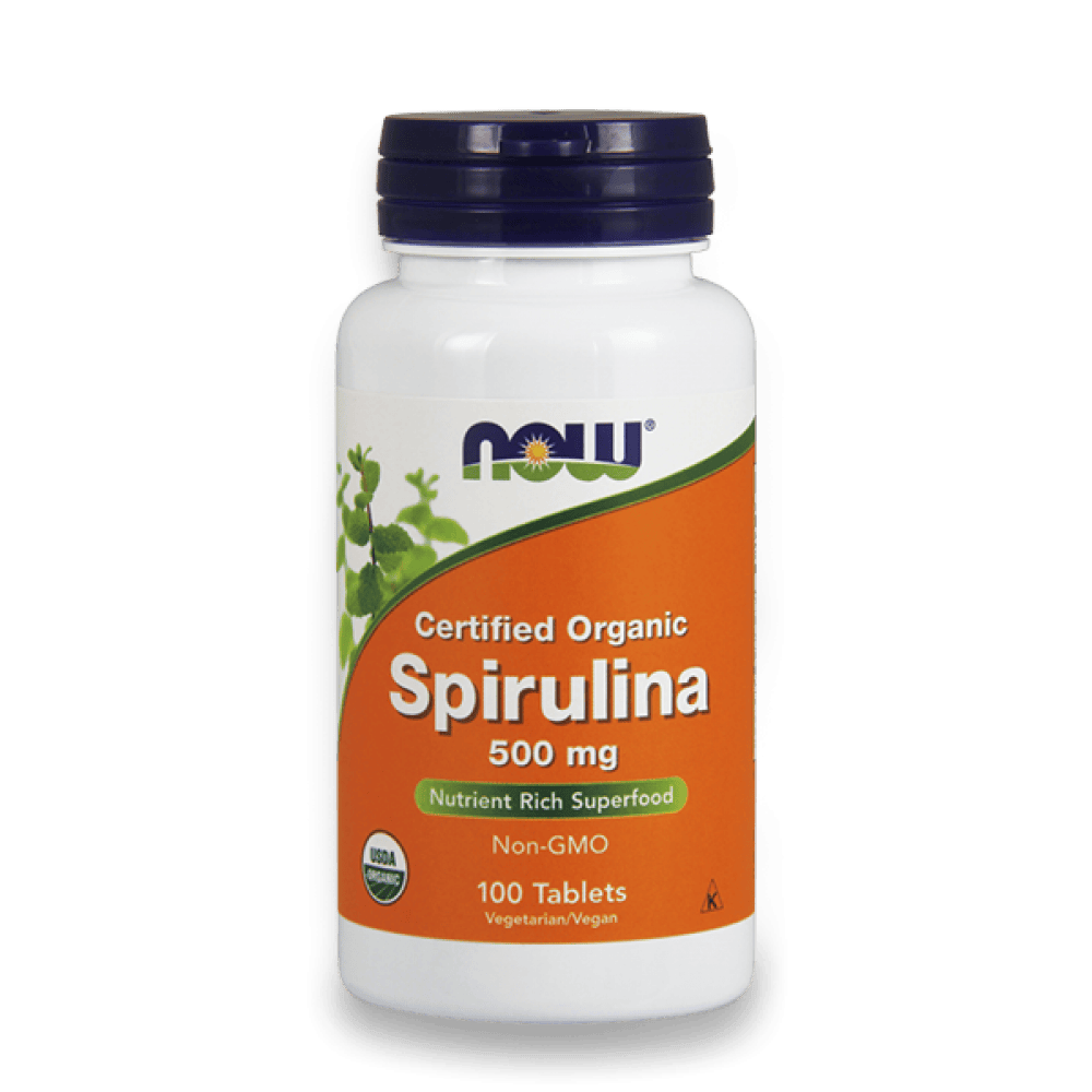 NOW Spirulina 500 мг 100 таблетки 