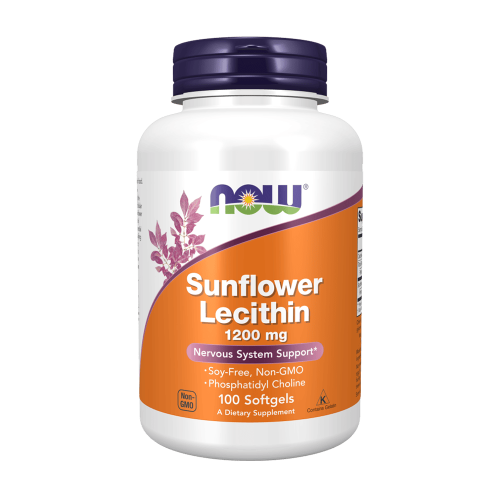 NOW Sunflower Lecithin 1200 мг 100 меки капсули