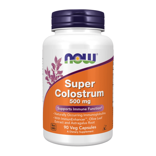 NOW Super Colostrum 500 mg 90 растителни капсули