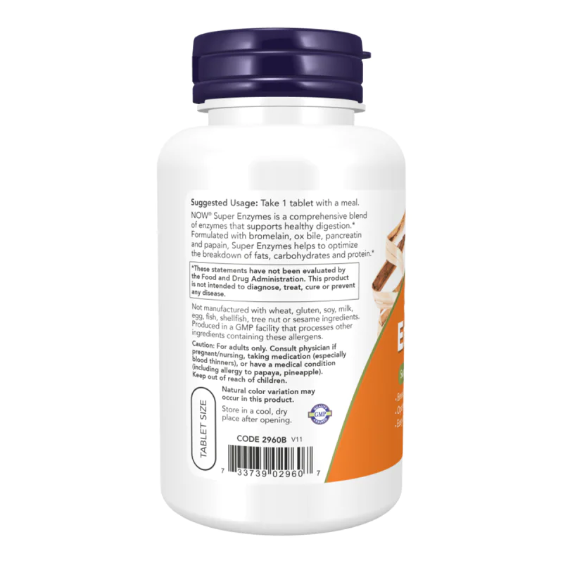 NOW Super Enzymes 90 таблетки