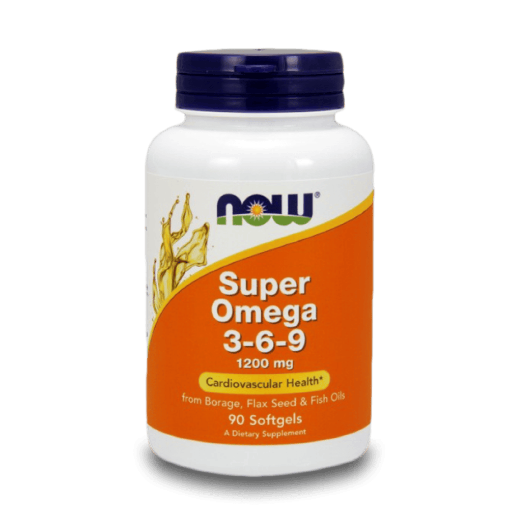 NOW Super Omega 3-6-9 1200 мг 90 меки капсули