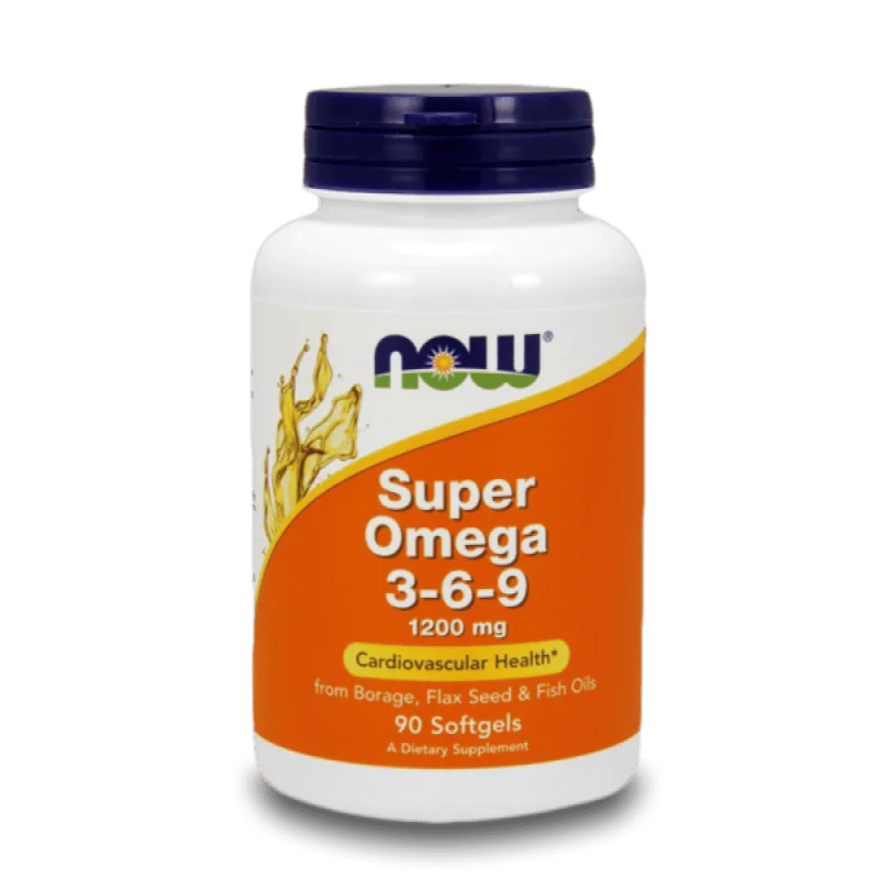 NOW Super Omega 3-6-9 1200 мг 90 меки капсули