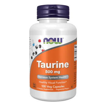 NOW Taurine 500 мг 100 капсули