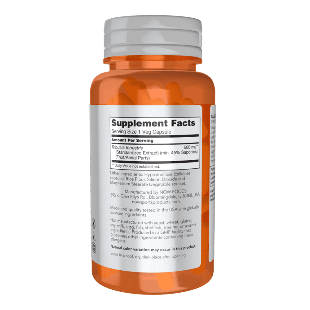 NOW Tribulus 500 мг 100 растителни капсули