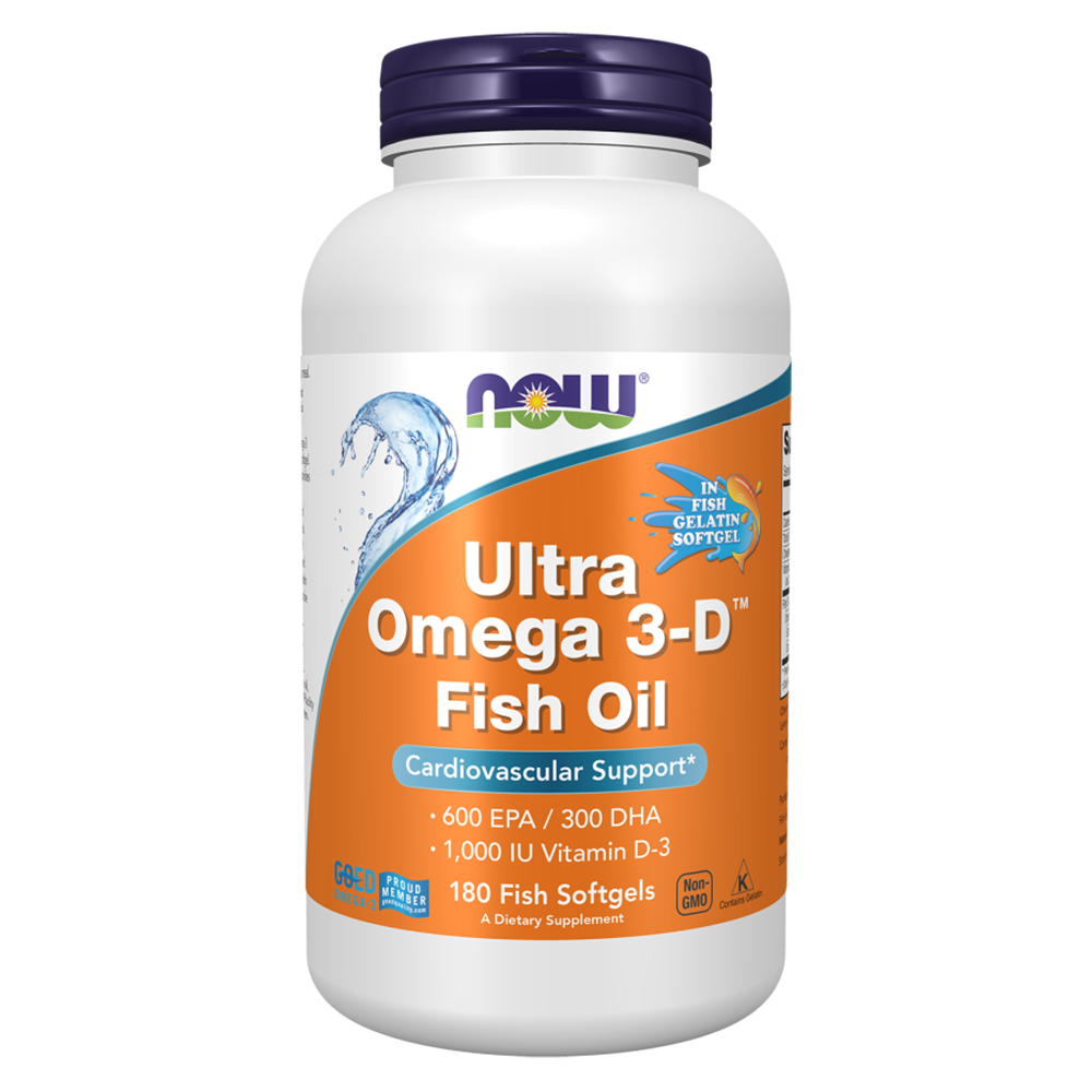 NOW Ultra Omega-3 D™ Fish Oil 180 софтгел капсули
