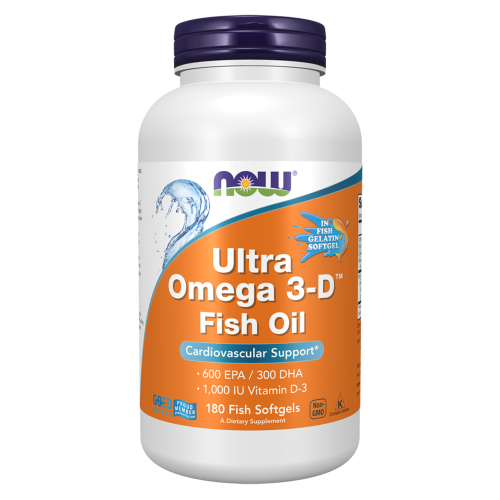 NOW Ultra Omega-3 D™ Fish Oil 180 софтгел капсули