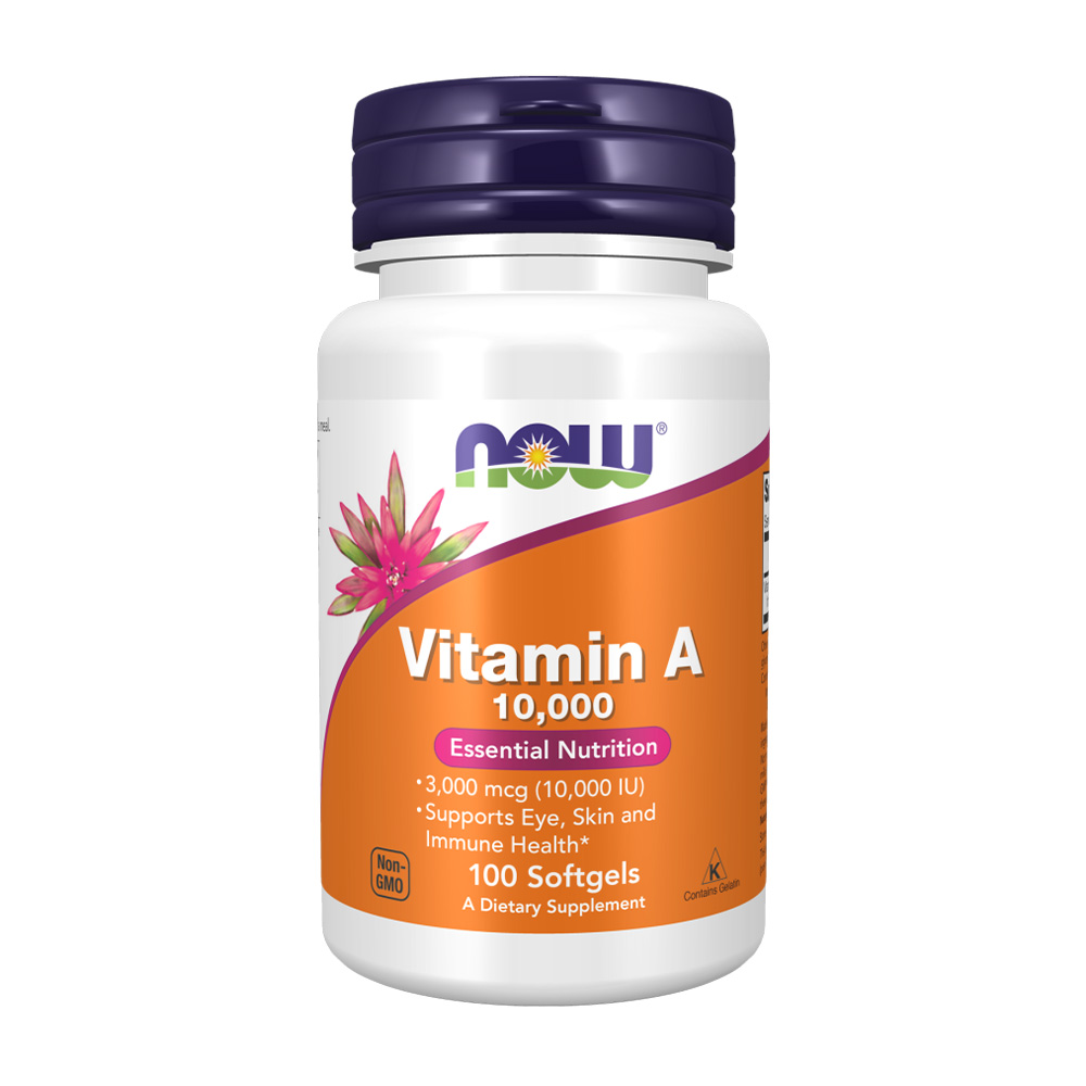 NOW Vitamin A (10 000 IU) 100 меки капсули