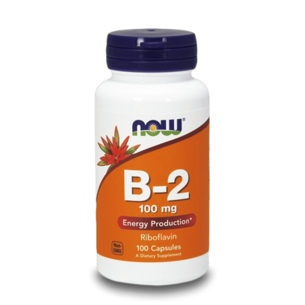 NOW Vitamin B-2 100 мг 100 капсули