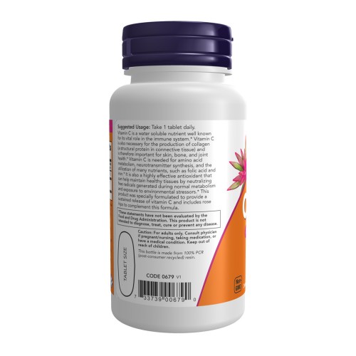 NOW C-1000 Sustained Released with Rose Hips 100 таблетки