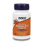 NOW Vitamin D-3 (5000 IU) 120 меки капсули