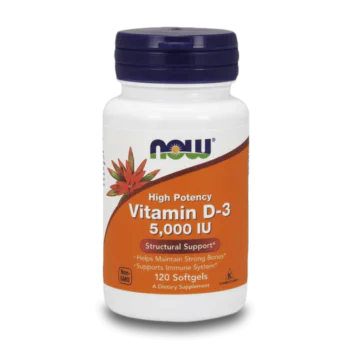 NOW Vitamin D-3 (5000 IU) 120 меки капсули