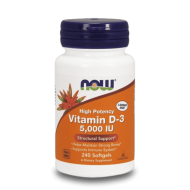 Now Vitamin D-3 (5000IU) 240 меки капсули