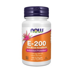 NOW E-200 Mixed Tocopherols 100 меки капсули