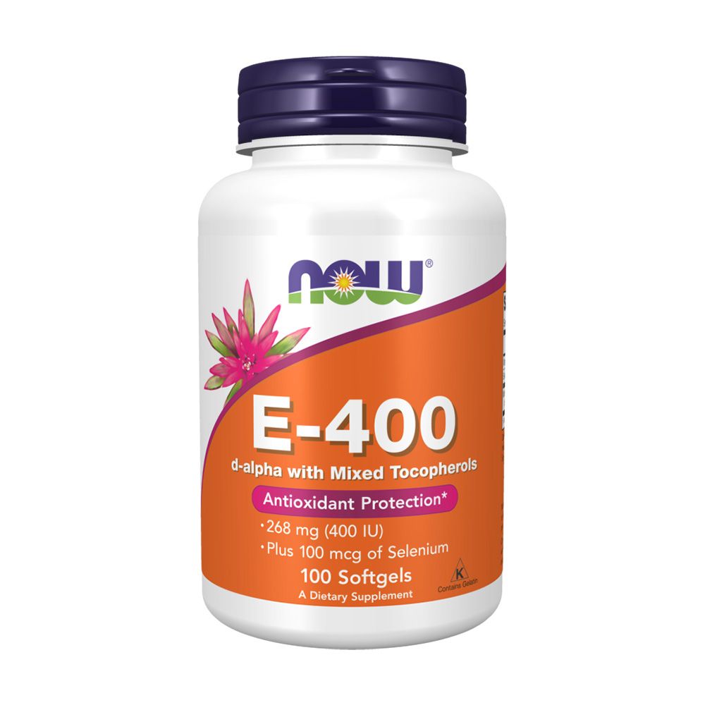 NOW Vitamin E-400 100 меки капсули