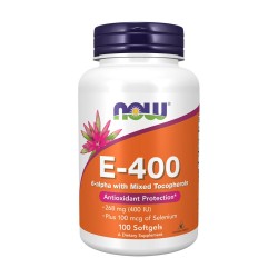 NOW Vitamin E-400 100 меки капсули