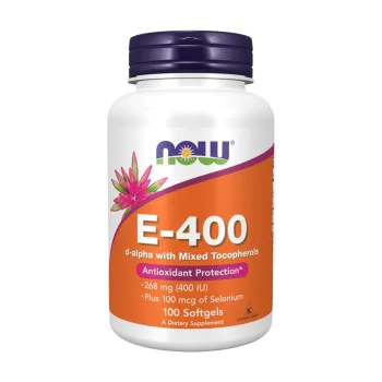 NOW Vitamin E-400 100 меки капсули