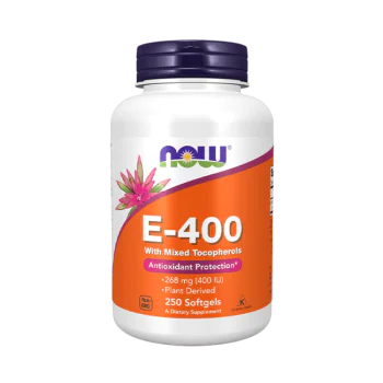 Now Vitamin E-400 (Mixed Tocopherols) 250 меки капсули