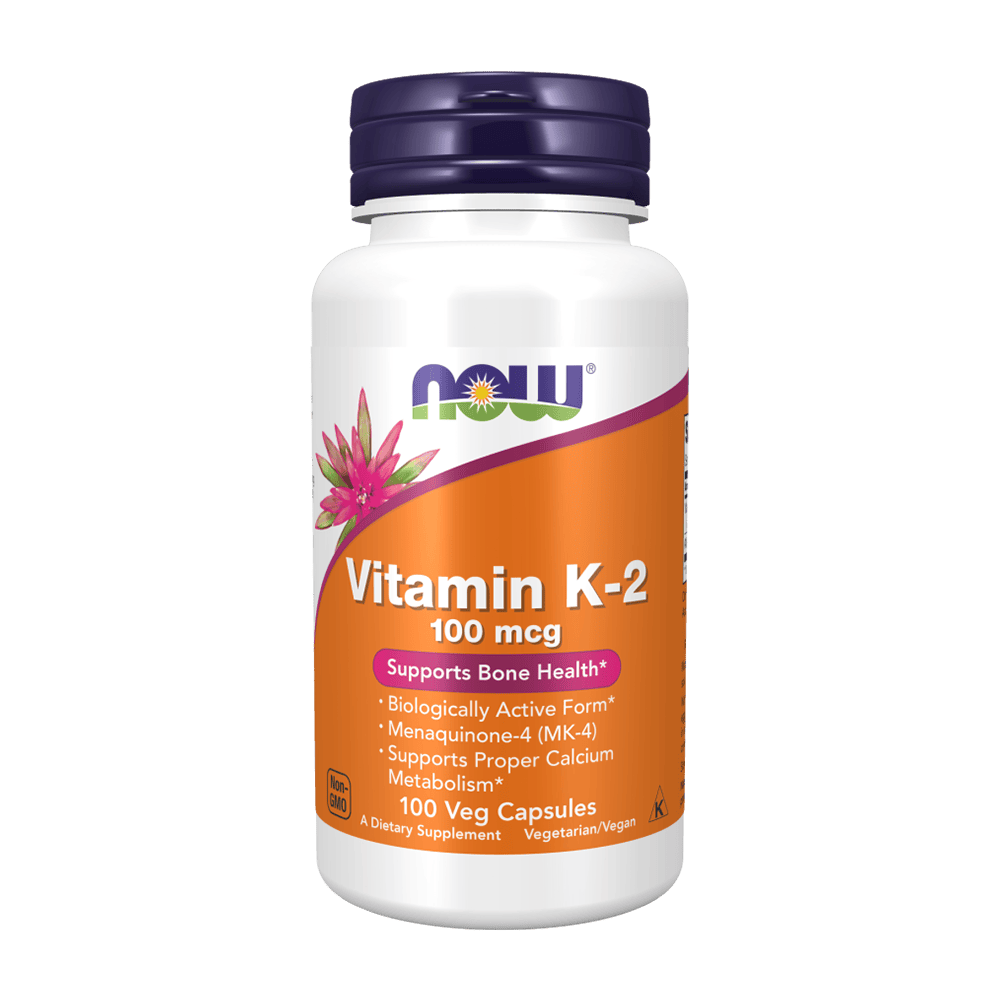 NOW Vitamin K-2 100 мкг 100 растителни капсули