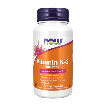 NOW Vitamin K-2 100 мкг 100 растителни капсули